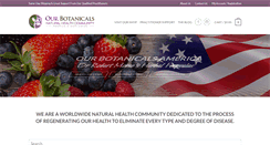 Desktop Screenshot of ourbotanicals.com